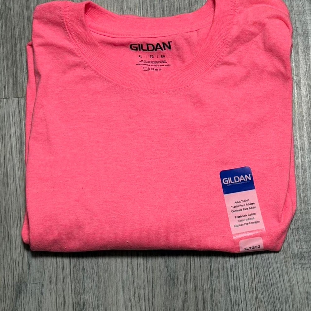 Gildan T-Shirt Mens XL Pink